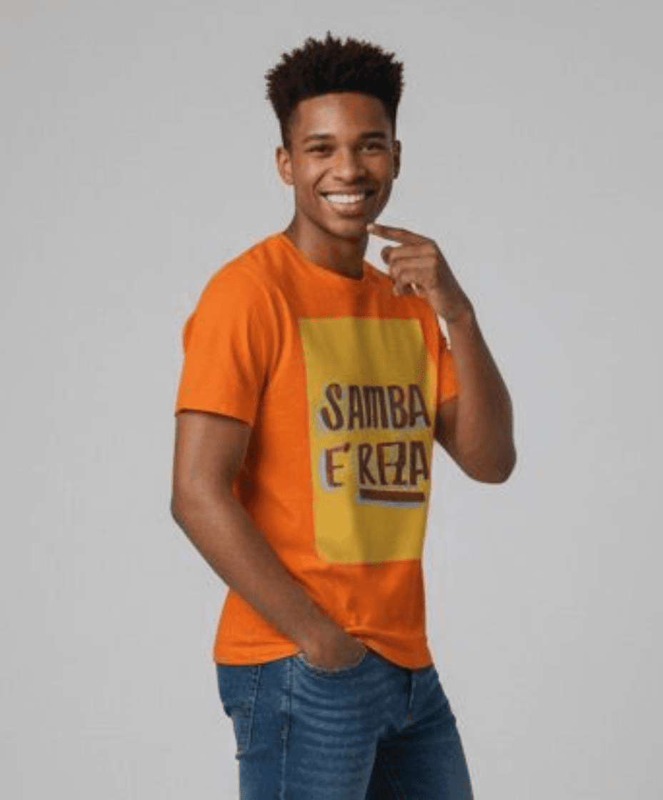 Camiseta Quality Masculina Samba e Reza