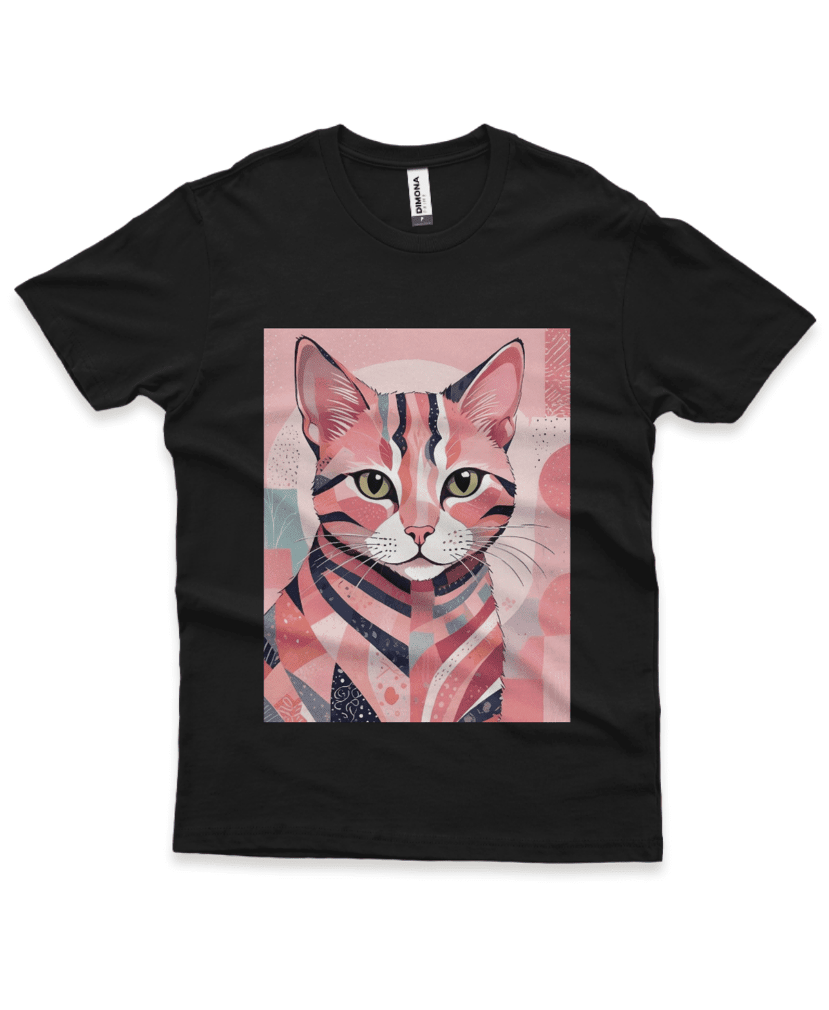 Camiseta Masculina Quality Gato Rosa - Imagem 3
