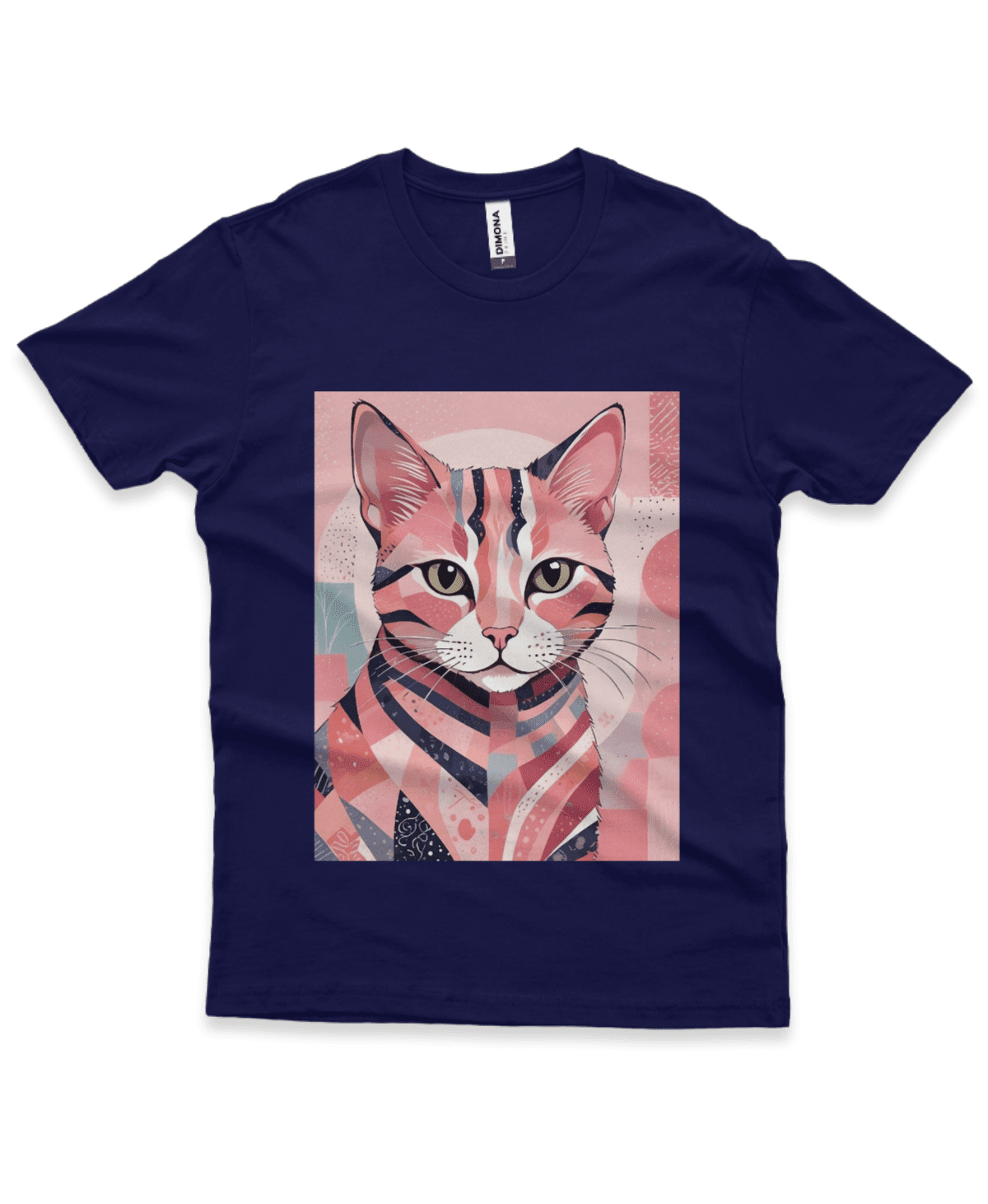 Camiseta Masculina Quality Gato Rosa - Imagem 2