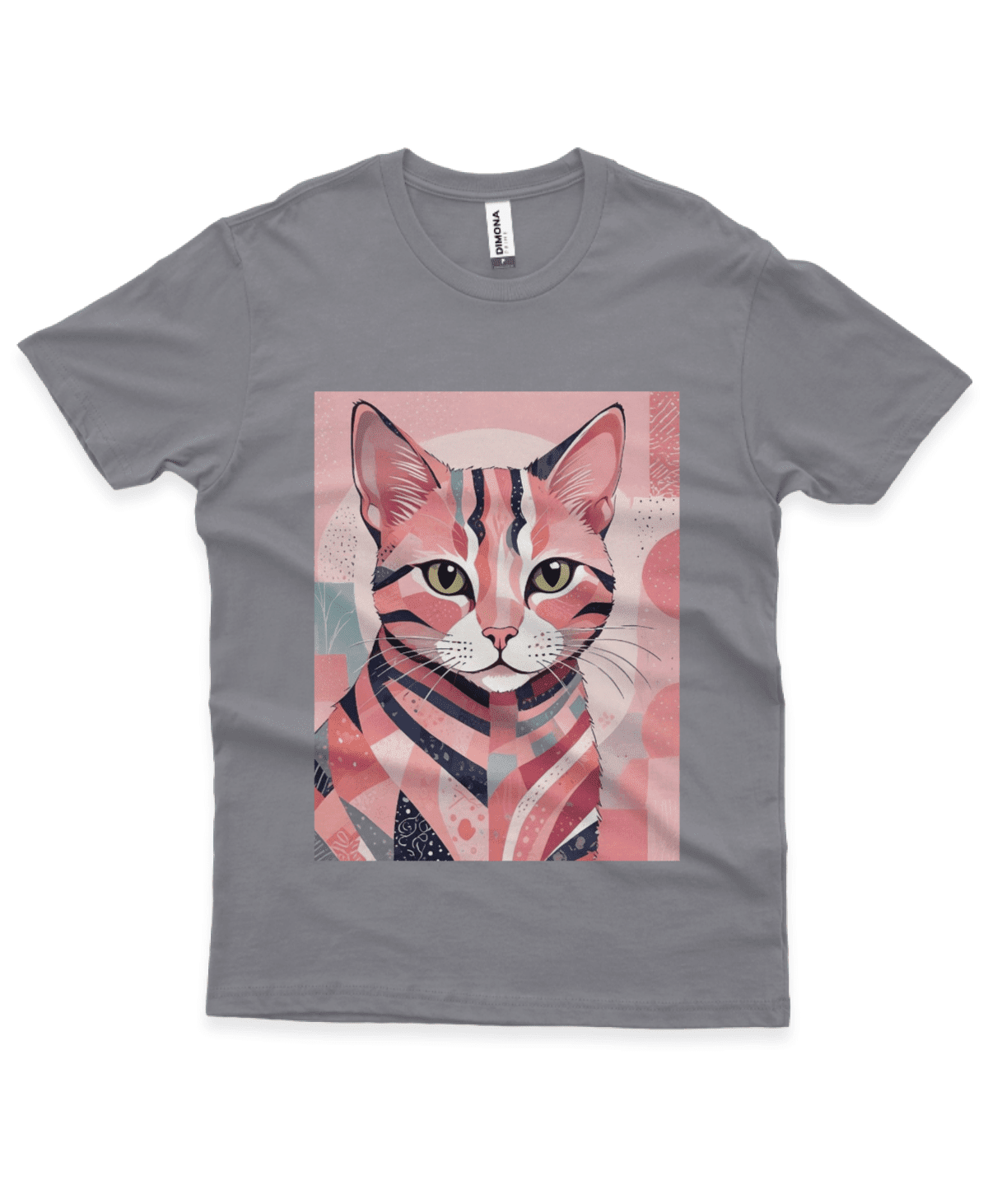 Camiseta Masculina Quality Gato Rosa - Imagem 5