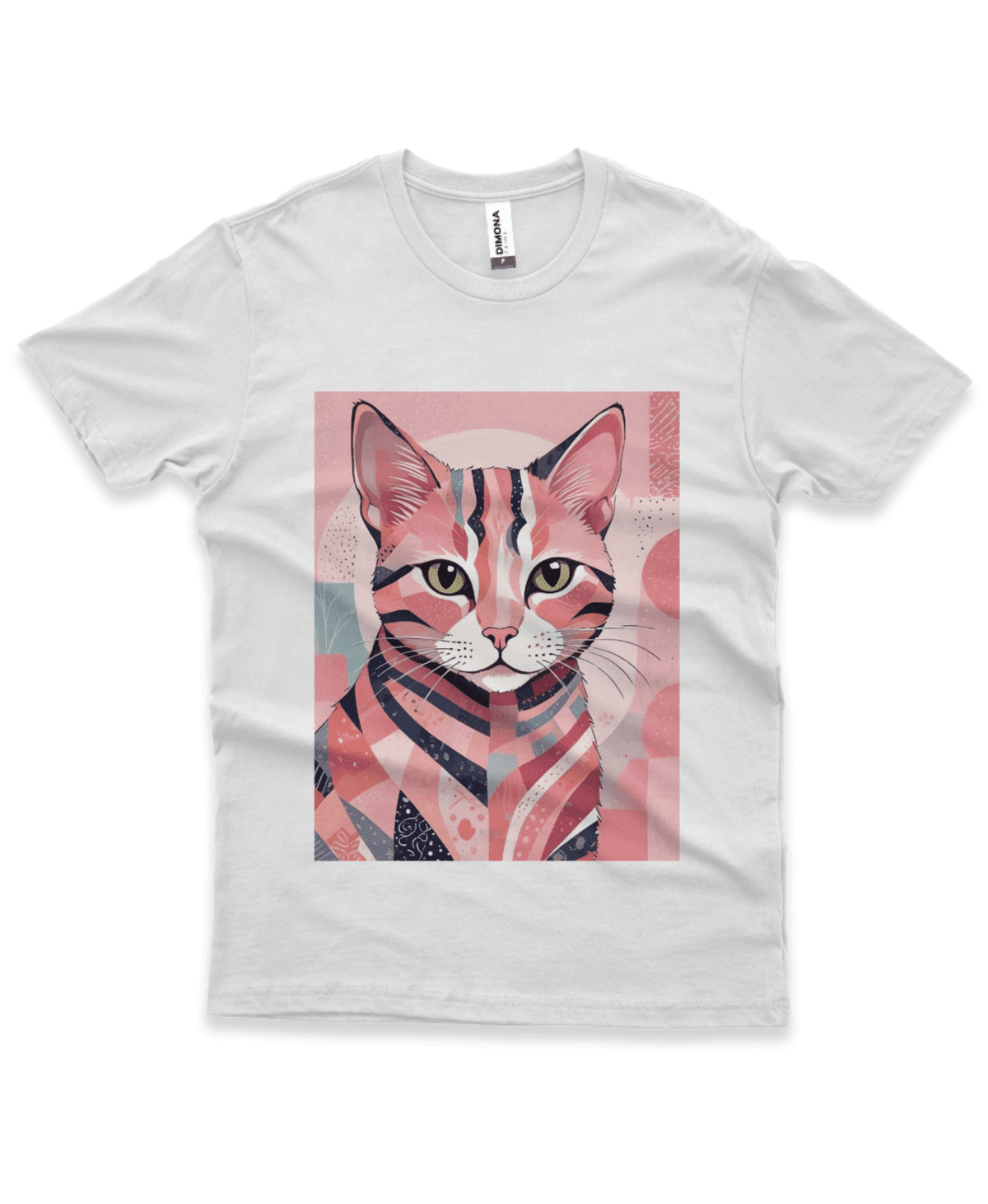 Camiseta Masculina Quality Gato Rosa - Imagem 4