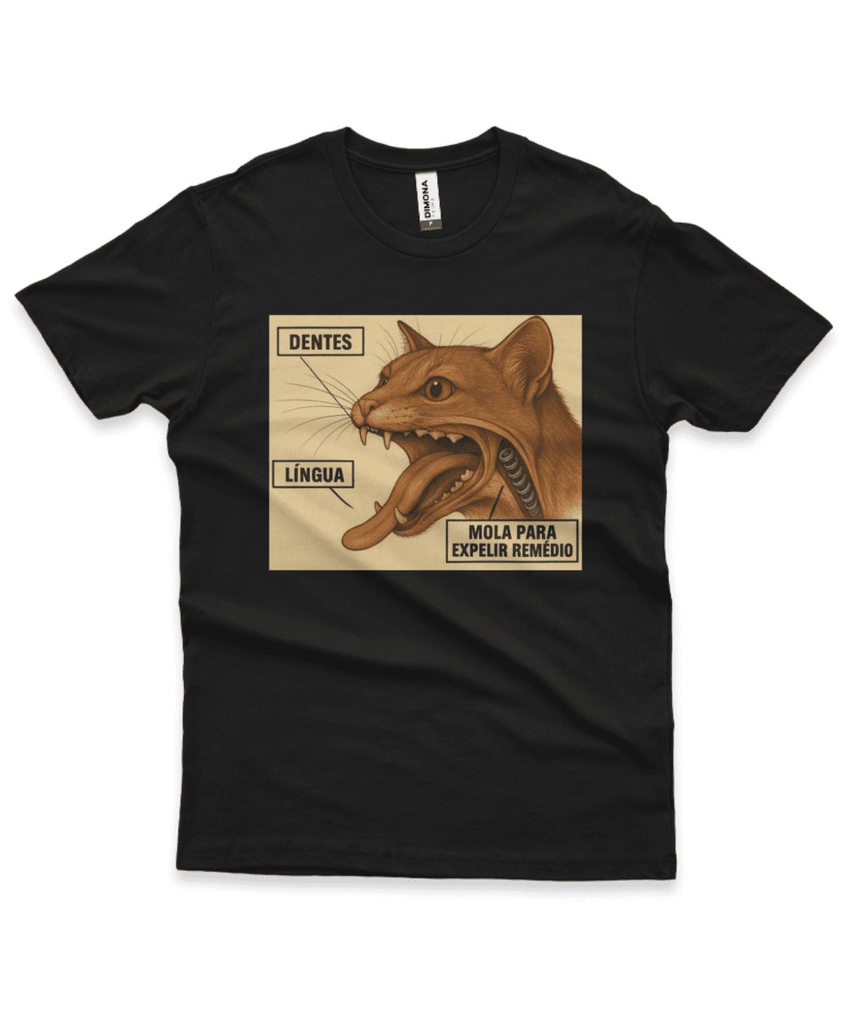 Camiseta Masculina Quality Ferramenta Oculta Felina - Imagem 2