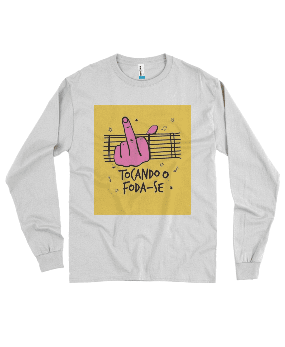 Camiseta Quality Manga Longa Tocando o Foda-se - Imagem 3