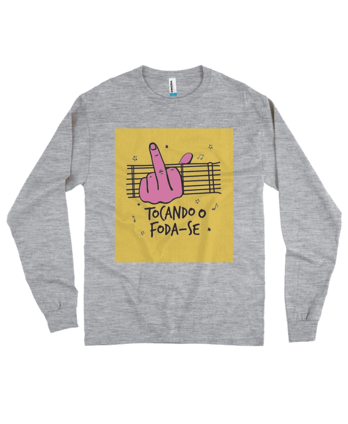 Camiseta Quality Manga Longa Tocando o Foda-se - Imagem 2