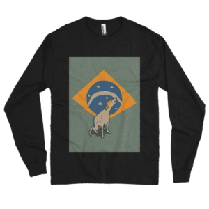 Camiseta Manga Longa Cachorro Caramelo Brasil