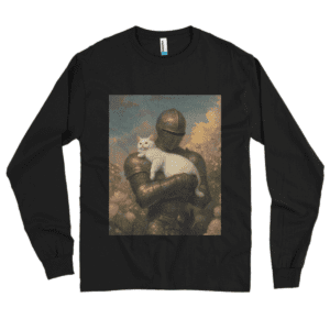 Camiseta Manga Longa Gato e o Cavaleiro