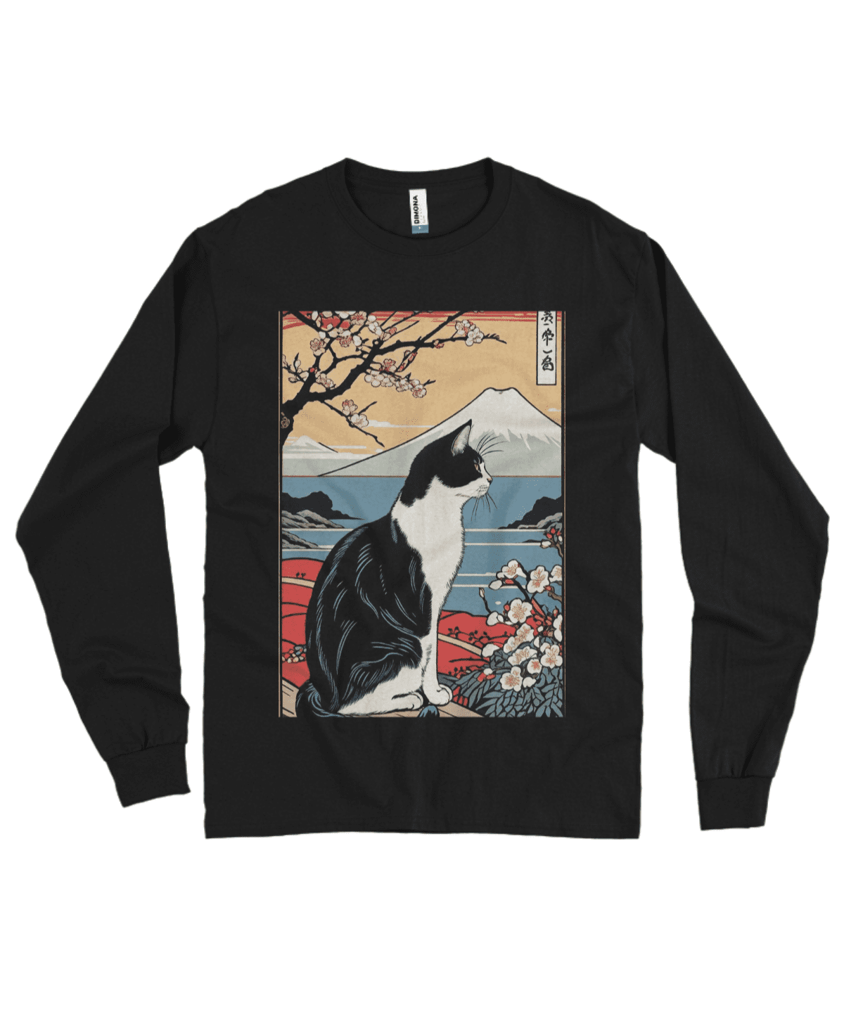 Camiseta Manga Longa Gato Cereja - Imagem 2