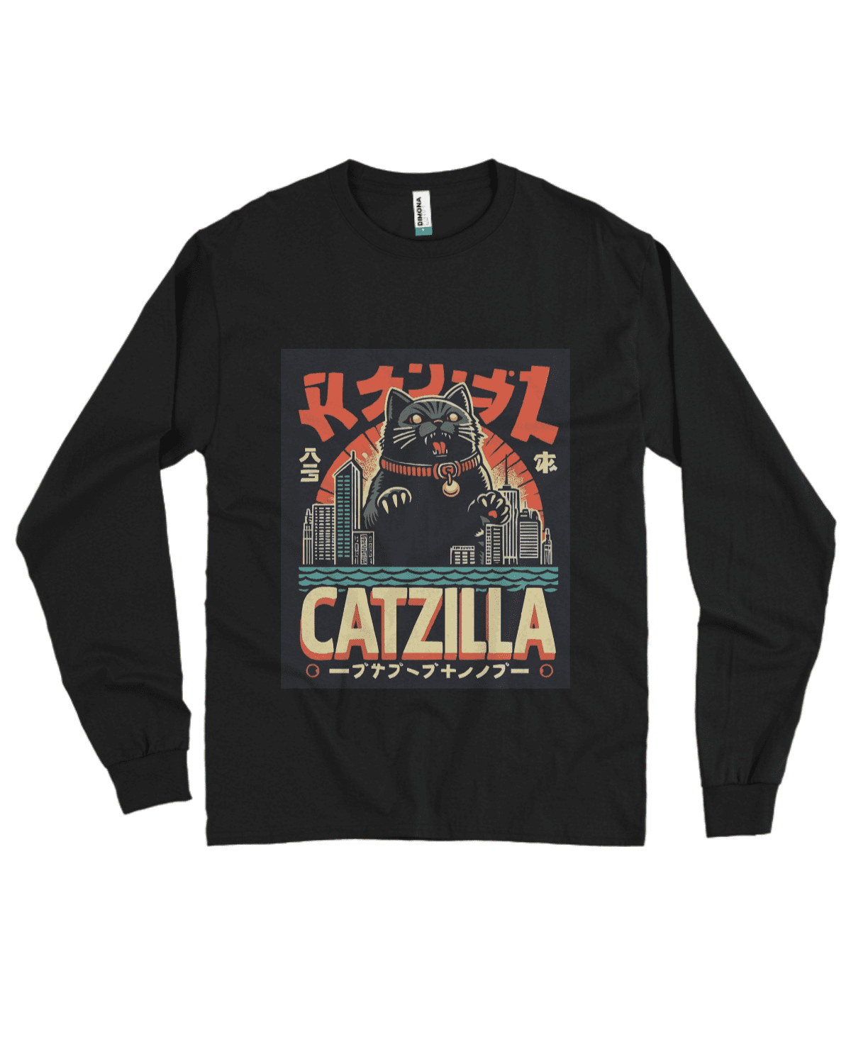 Camiseta Manga Longa Catzila