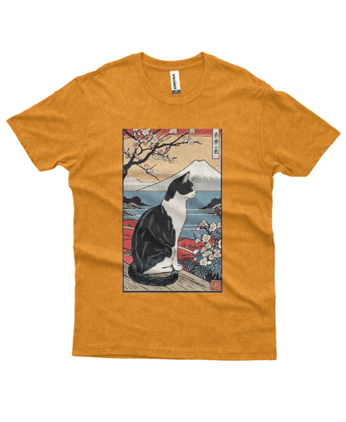 Camiseta Masculina Estonada Gato e a Cerejeira - Imagem 6