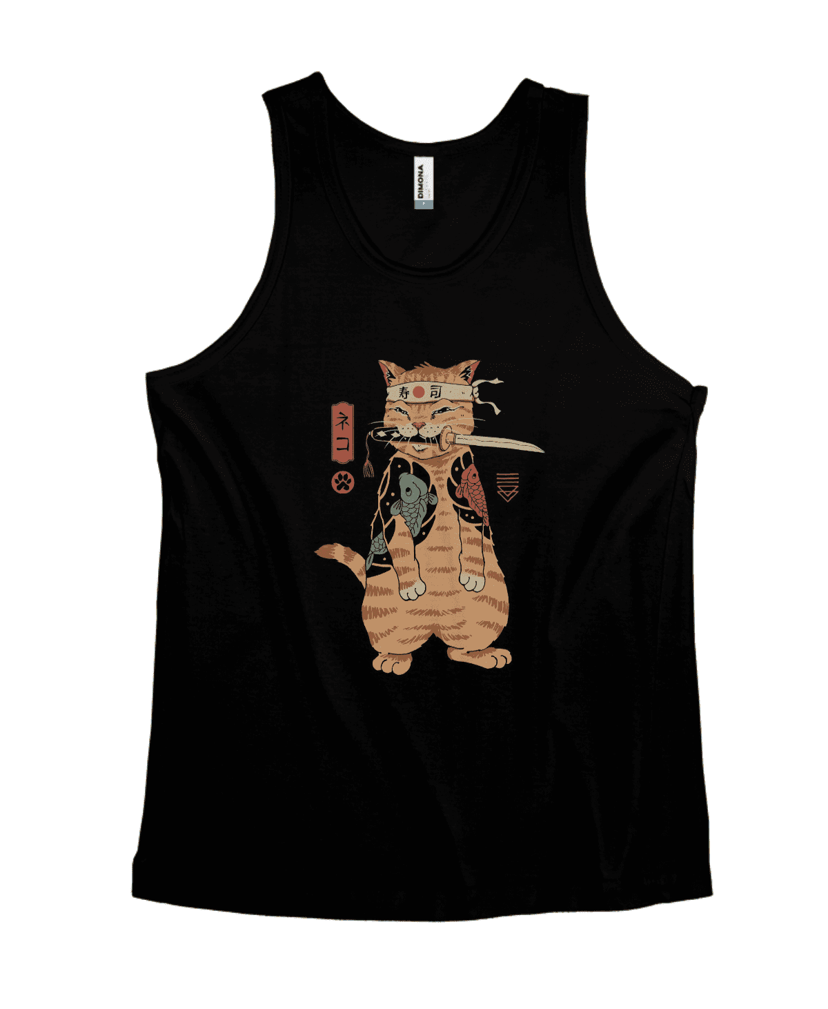 Camiseta Quality Regata Gato Ninja