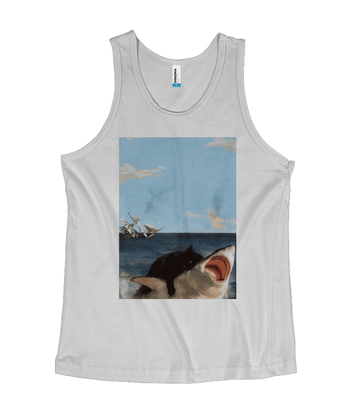 Camiseta Quality Regata Gato Ataca