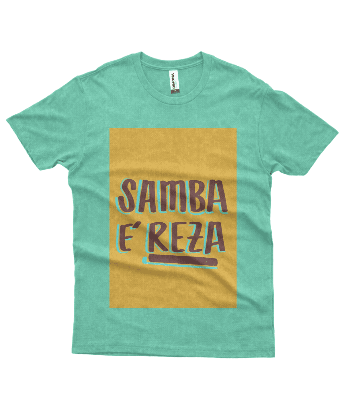 Camiseta Masculina Estonada Samba é Reza - Imagem 2