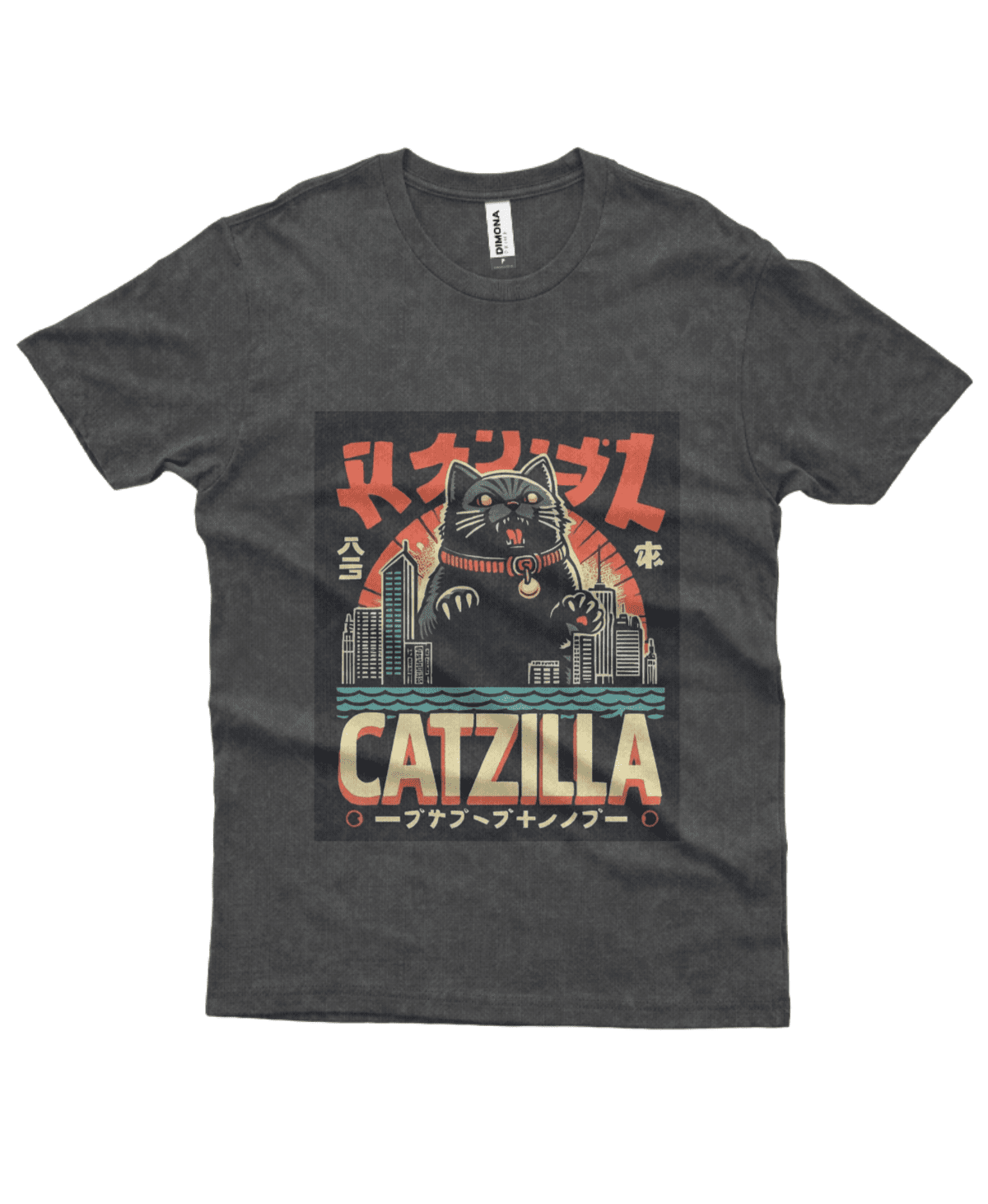 Camiseta Masculina Estonada Catzila