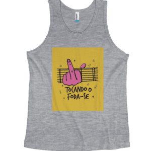 Camiseta Quality Regata Tocando o foda-se