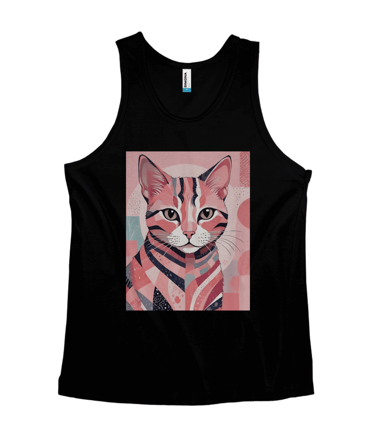 Camiseta Quality Regata Gato Rosa - Imagem 2