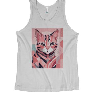 Camiseta Quality Regata Gato Rosa