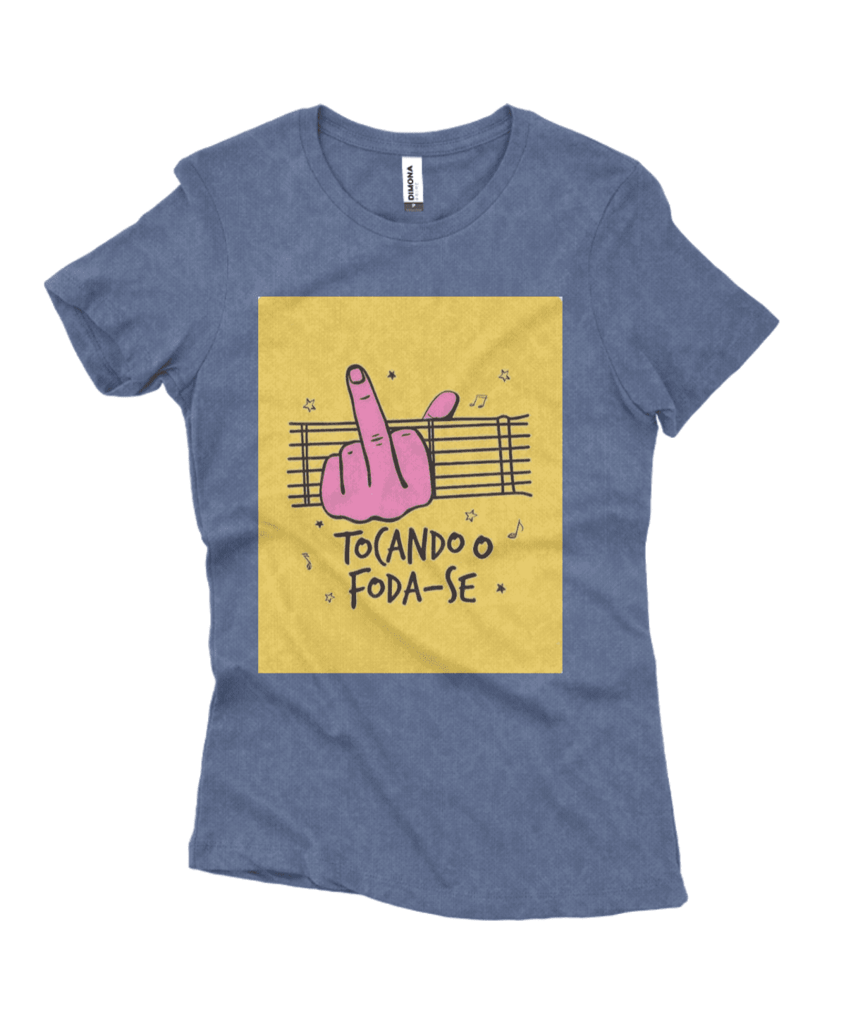 Camiseta Feminina Estonada Tocando o foda-se - Imagem 2