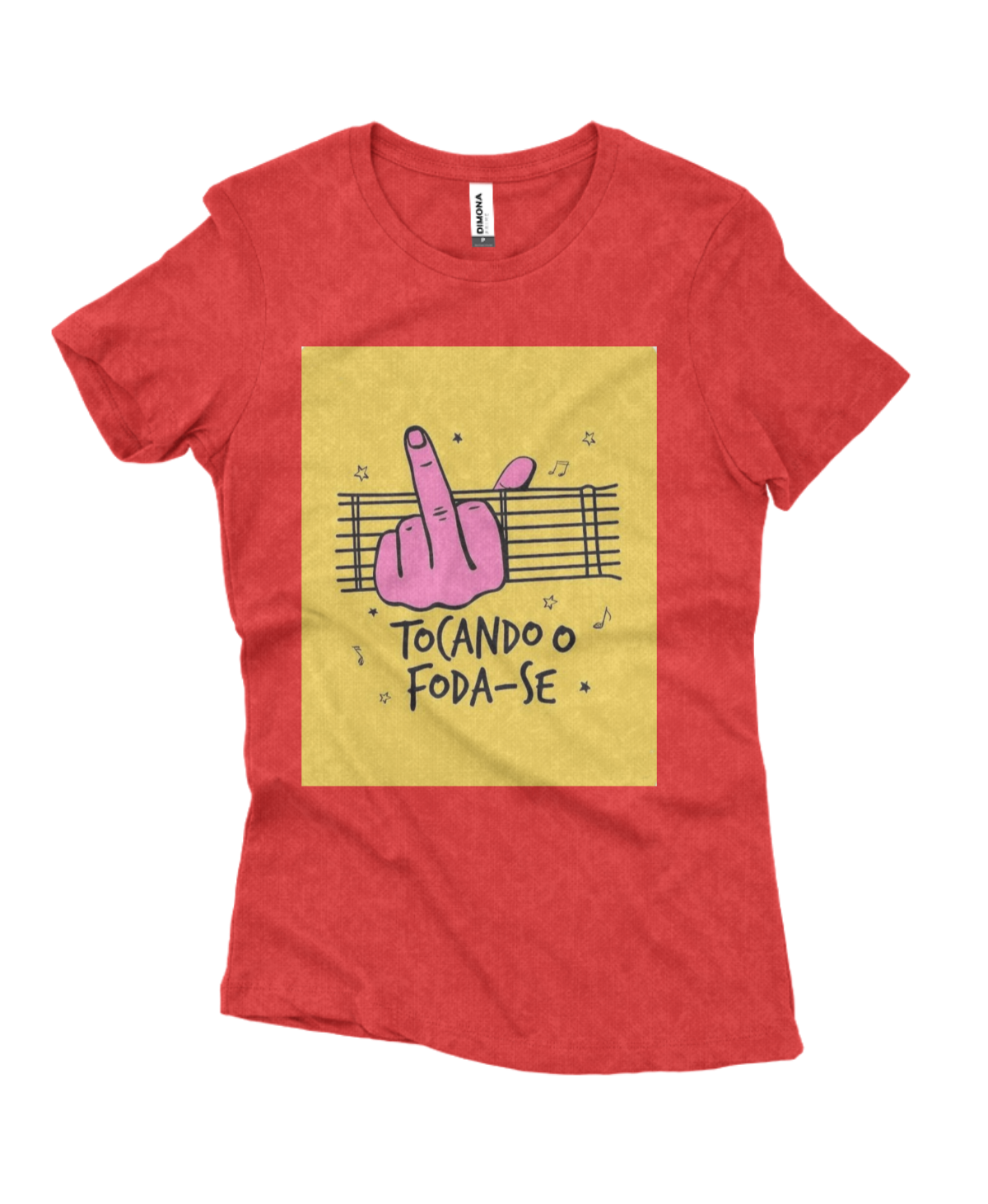 Camiseta Feminina Estonada Tocando o foda-se - Imagem 3