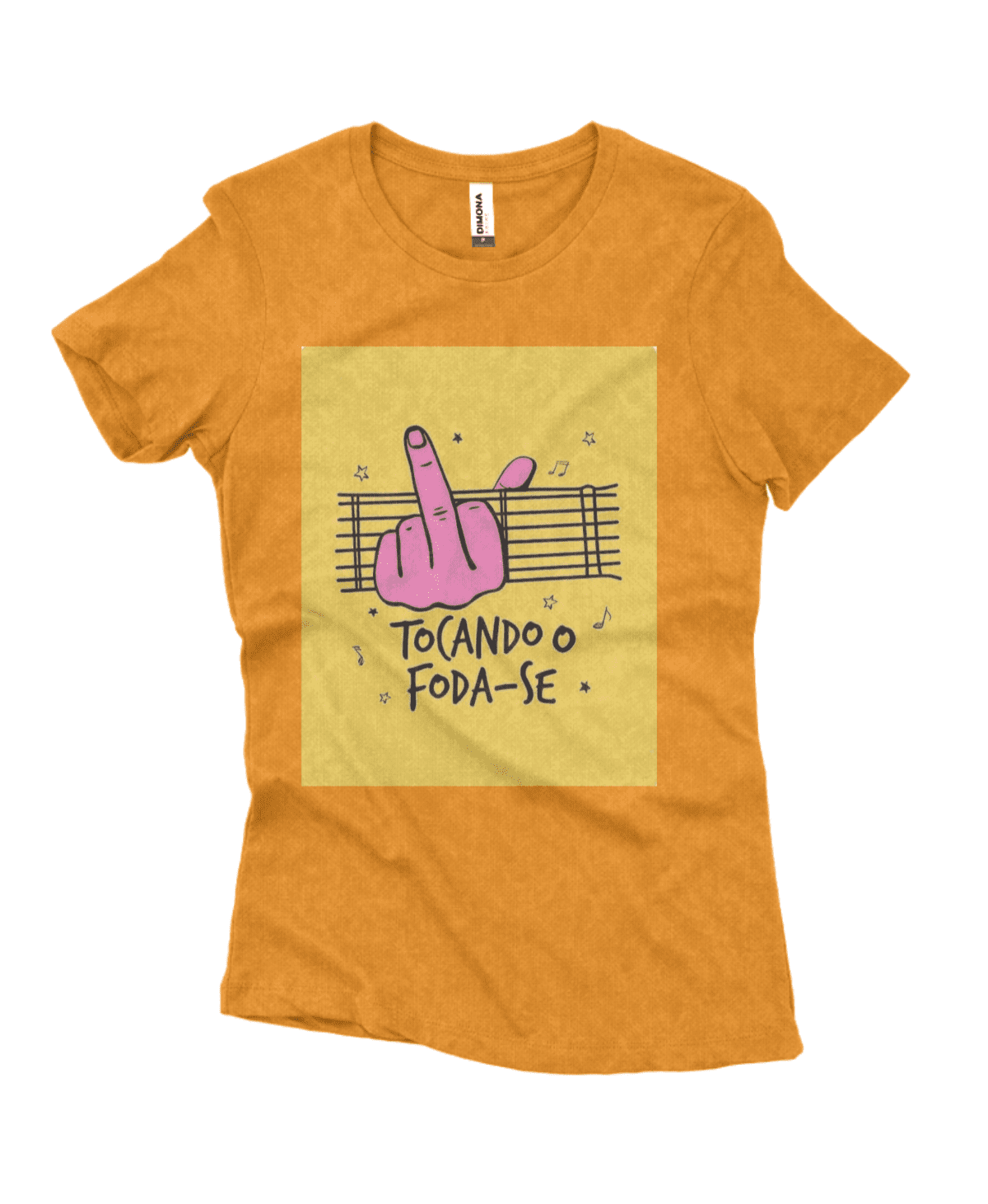 Camiseta Feminina Estonada Tocando o foda-se - Imagem 4