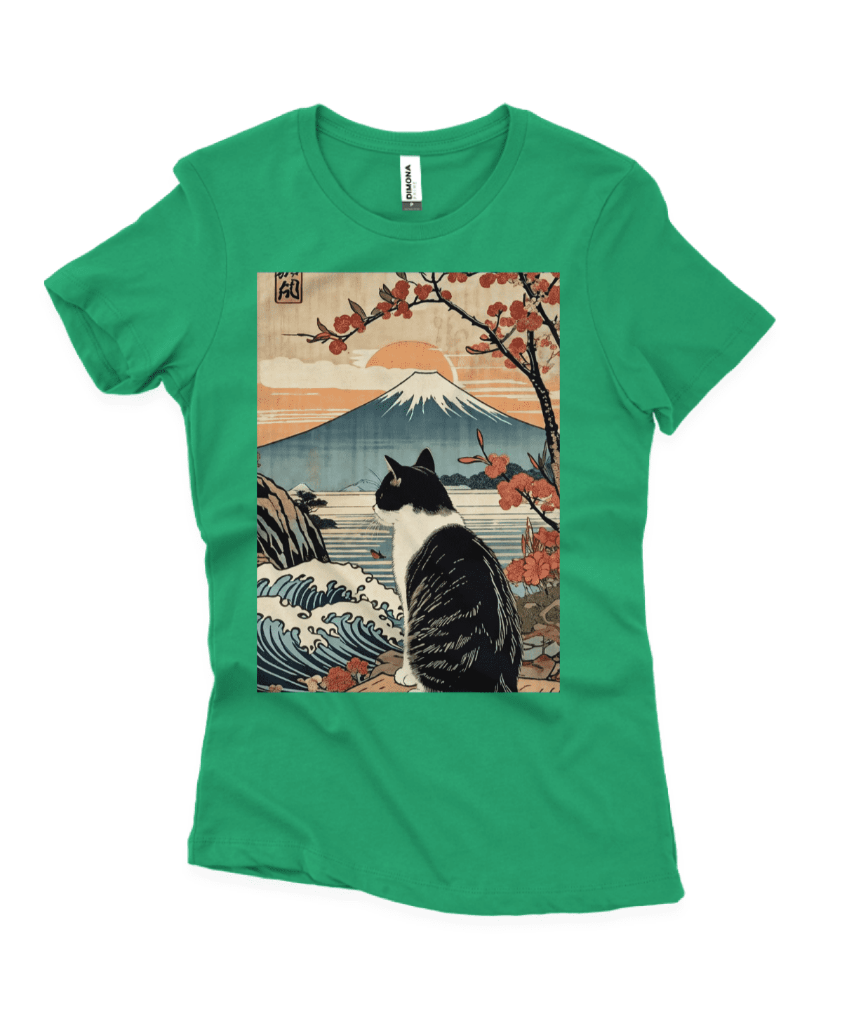 Camisa Quality Feminina Gato e o Monte Fuji - Imagem 11