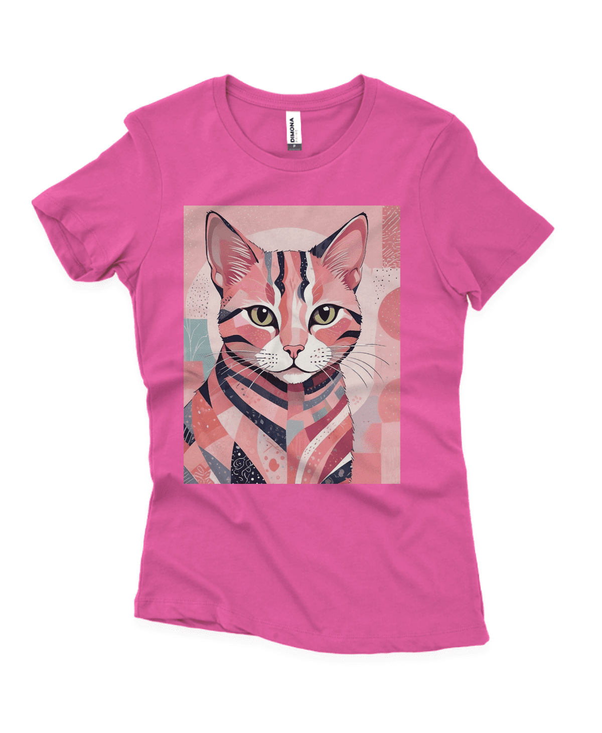 Camisa Quality Feminina Gato Rosa