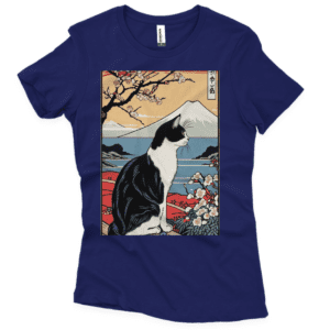 Camisa Quality Feminina Gato e a Cerejeira