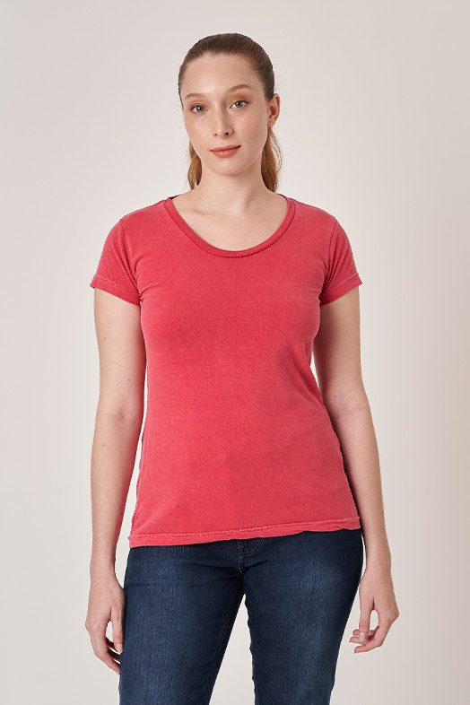 Camiseta Ferminina Estonada Sintese Caveira - Imagem 12