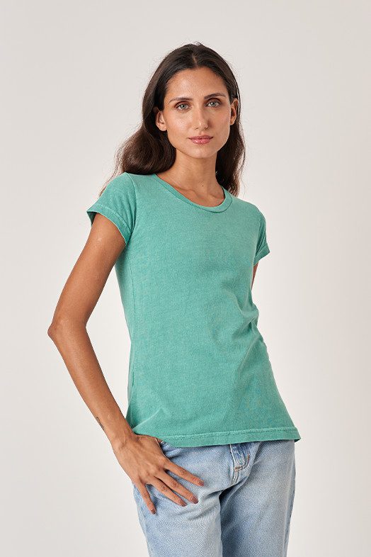 Camiseta Ferminina Estonada Sintese Caveira - Imagem 9