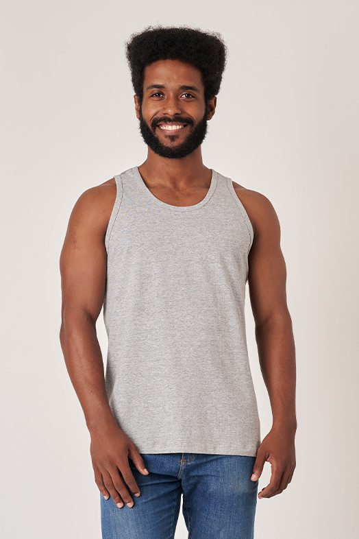 Camiseta Masculina Regata Quality Caveiras Frontal - Imagem 4