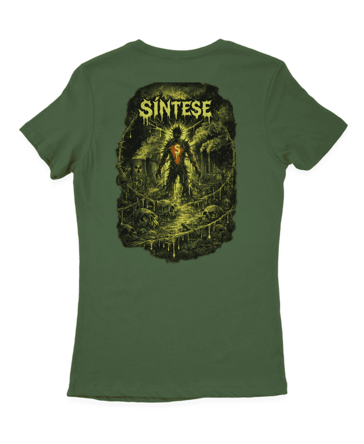 Camiseta Feminina Sintese Caveiras Frontal - Imagem 13