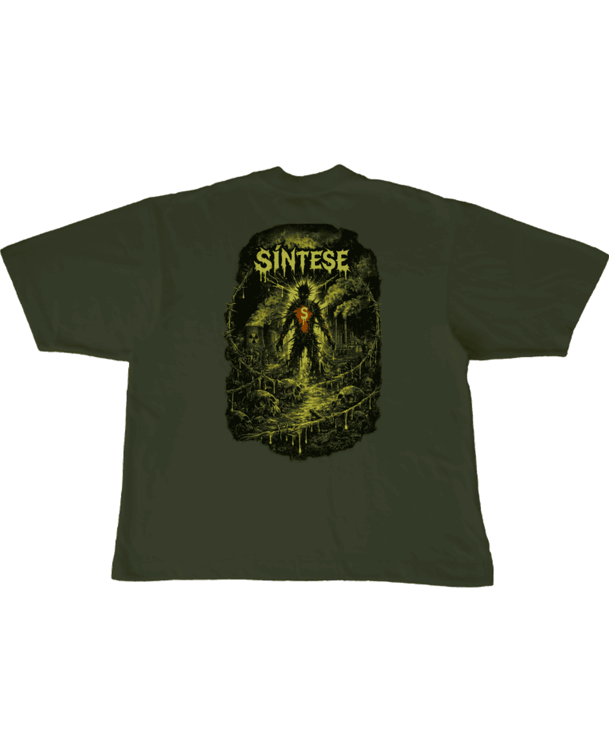 Camiseta Oversize Sintese Caveiras