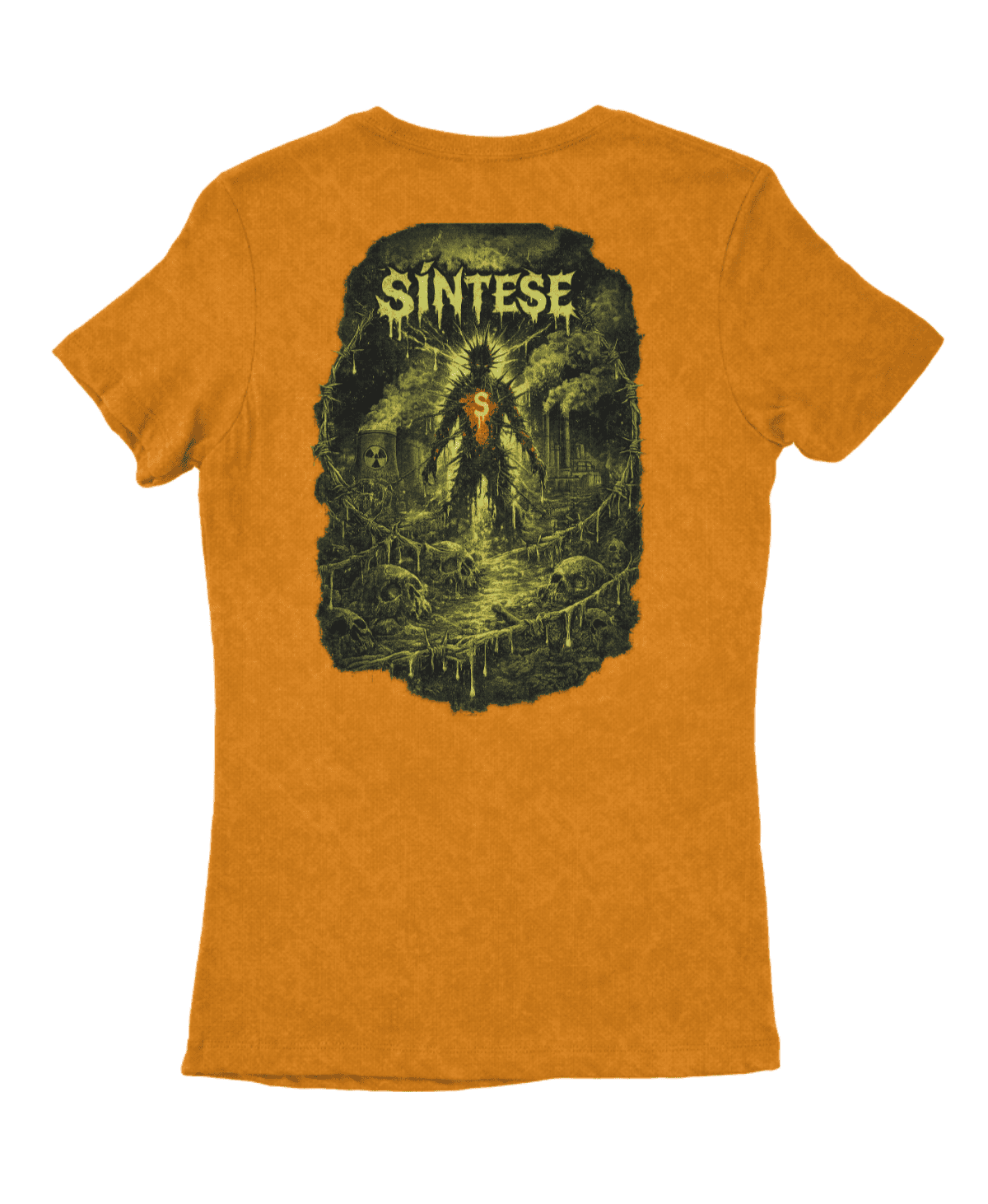 Camiseta Ferminina Estonada Sintese Caveira - Imagem 3