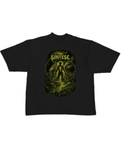 Camiseta Oversize Sintese Caveiras Frontal